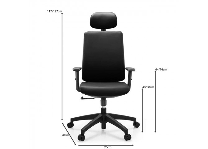 BF8200 Manager Armchair Black Pu