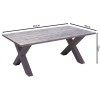 ALLEY Τραπέζι Dining Κήπου-Βεράντας ALU Grey