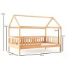 DREAM Montessori Kid Bed Natural (for Mattress 90x190cm)