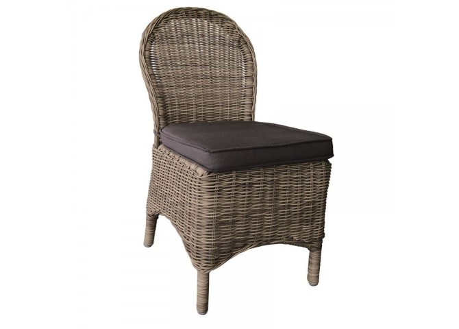Καρέκλα τύπου Wicker καφέ