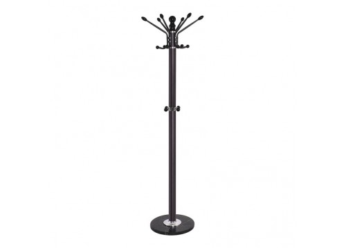 Καλόγερος μεταλλικός καρυδί/μαύρο 37x175cm