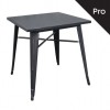 Τραπέζι 70x70 Μεταλλικό Antique Black