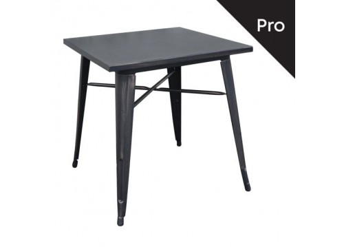 Τραπέζι 70x70 Μεταλλικό Antique Black