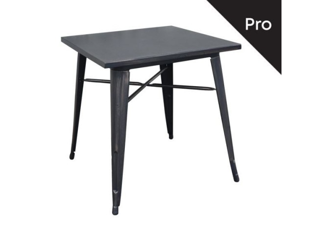 Τραπέζι 70x70 Μεταλλικό Antique Black