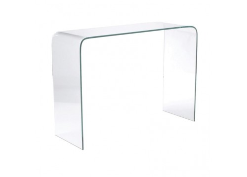 Κονσόλα γυάλινη πάχος 12mm διαστάσεων 110x35x75cm