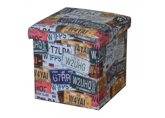 Σκαμπώ deco με αποθηκευτικό χώρο 38x38x38cm