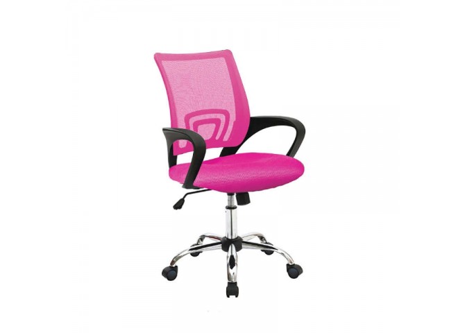 Μοντέρνα καρέκλα γραφείου σε ροζ χρώμα