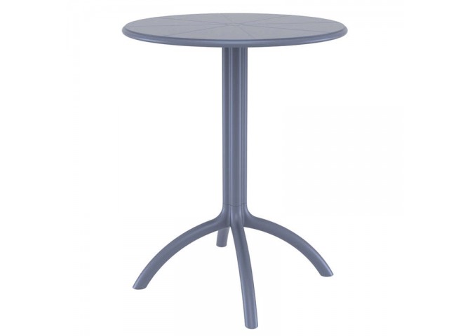 Τραπέζι Octopus Φ60x75cm dark grey
