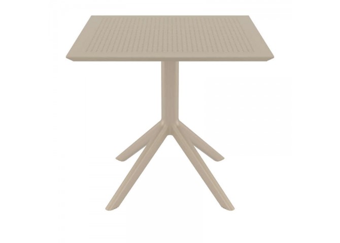 SKY ΤΡΑΠΕΖΙ 80X80X74εκ. DOVE GREY ΠΟΛ/ΝΙΟΥ