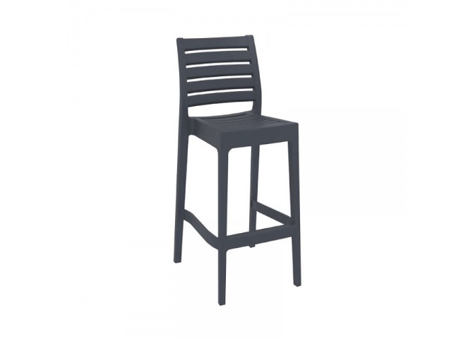 Σκαμπώ μπαρ Ares dark grey 75cm