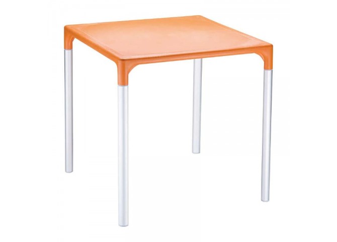 Τραπέζι Mango Alu orange 72x72x72