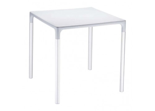 Τραπέζι Mango Alu silver grey 72x72x72