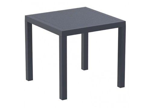 Τραπέζι Ares 80x80x75cm dark grey