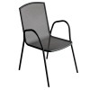 Μεταλλική καρέκλα εξωτερικού χώρου σε μαύρο χρώμα