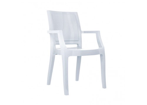 Καρέκλα arthur glossy white