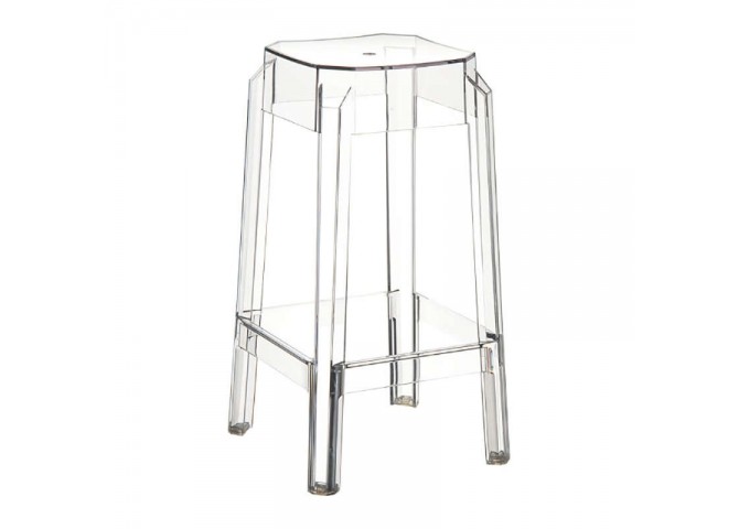 Σκαμπώ Fox 65 clear transparent 36x36x65cm