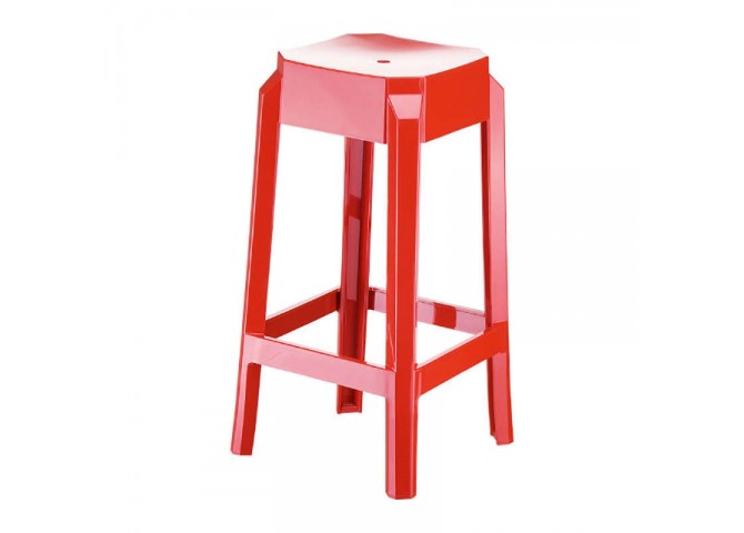 Σκαμπώ Fox 65 red 36x36x65cm