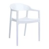Καρέκλα Carmen white/glossy white