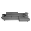 ΑΡΙΣΤΕΡΗ ΓΩΝΙΑ ΓΚΡΙ ΥΦΑΣΜΑ 260Χ163Χ72εκ.