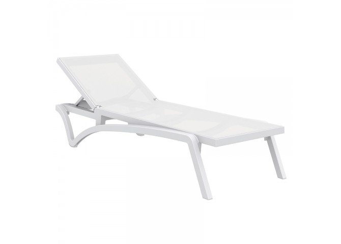 Ξαπλώστρα Pacific white/white 193x68x35εκ