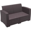 2Θ MONACO 2ΕΣΙΟΣ ΚΑΝΑΠΕΣ ΠΟΛ/ΝΙΟΥ ΚΑΦΕ 140x79x79εκ