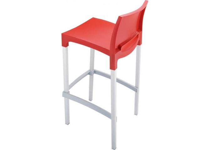 Σκαμπώ bar Gio 75 red 39x45x96cm