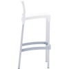 Σκαμπώ bar Gio 75 white 39x45x96cm