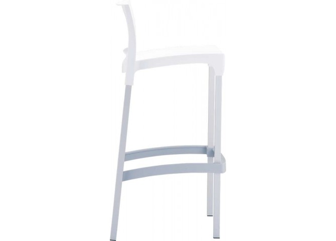 Σκαμπώ bar Gio 75 white 39x45x96cm