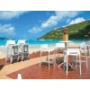 Σκαμπώ bar Gio 75 white 39x45x96cm
