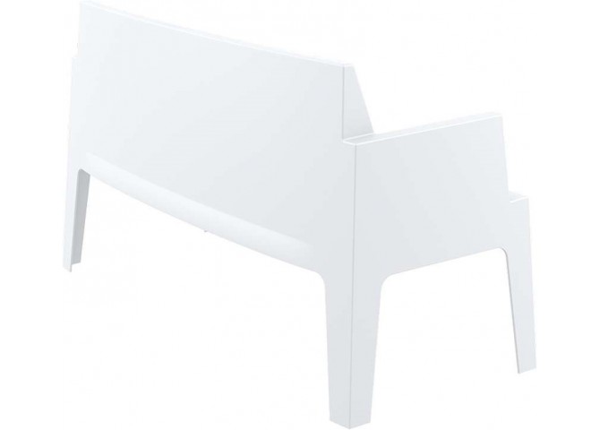 Καναπές 2Θ box sofa white 138x62x80εκ