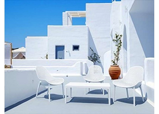 Τραπέζι SKY σε χρώμα λευκό 100X60X40