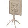 SKY ΤΡΑΠΕΖΙ ΠΤΥΣ/ΝΟ 60Χ60X74εκ. DOVE GREY ΠΟΛ/ΝΙΟΥ
