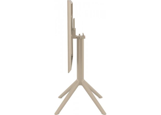 SKY ΤΡΑΠΕΖΙ ΠΤΥΣ/ΝΟ 60Χ60X74εκ. DOVE GREY ΠΟΛ/ΝΙΟΥ
