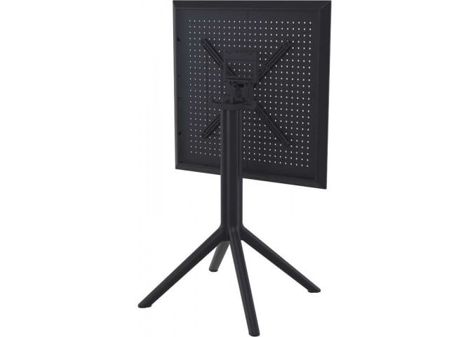 SKY ΤΡΑΠΕΖΙ ΠΤΥΣ/ΝΟ 60Χ60X74εκ. BLACK ΠΟΛ/ΝΙΟΥ