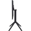 SKY ΤΡΑΠΕΖΙ ΠΤΥΣ/ΝΟ 60Χ60X74εκ. BLACK ΠΟΛ/ΝΙΟΥ