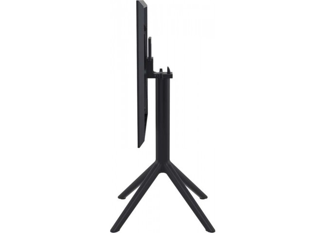 SKY ΤΡΑΠΕΖΙ ΠΤΥΣ/ΝΟ 60Χ60X74εκ. BLACK ΠΟΛ/ΝΙΟΥ