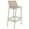 Σκαμπώ Air bar 75 dove grey 45x53x105cm