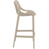 Σκαμπώ Air bar 75 dove grey 45x53x105cm