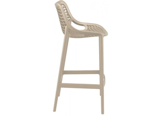 Σκαμπώ Air bar 75 dove grey 45x53x105cm
