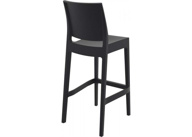 Σκαμπώ μπαρ Maya black 75cm