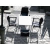 Τραπέζι Mango silver grey 72x72x72