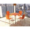 Τραπέζι Mango Alu orange 72x72x72