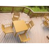 Τραπέζι Ares 80x80x75cm teak