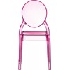 Καρέκλα elizabeth pink transparent