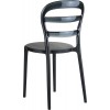 Καρέκλα Miss Bibi black/black transparent