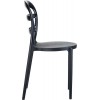 Καρέκλα Miss Bibi black/black transparent