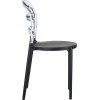 Καρέκλα Miss Bibi black/clear transparent