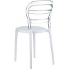 Καρέκλα Miss Bibi white/clear transparent