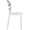 Καρέκλα Miss Bibi white/clear transparent