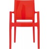 Καρέκλα arthur glossy red